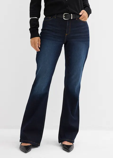 Bootcut-Jeans Mid Waist, bonprix
