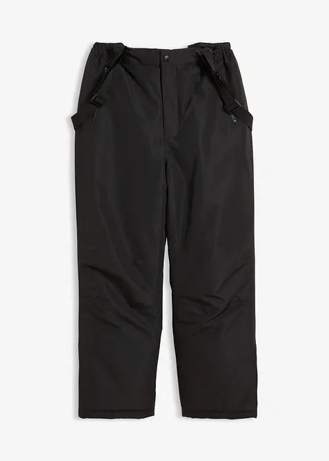 Pantalon de ski imperméable à bretelles, doublure chaude, bonprix