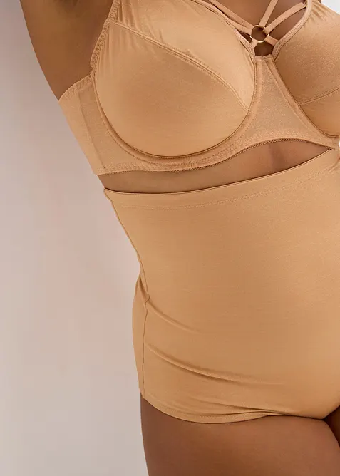 Slip sculptant taille haute en matière brillante, maintien modéré, bonprix