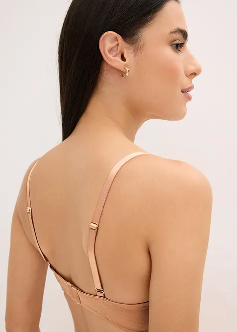 BH mit B&uuml;gel aus schimmerndem Material, bonprix