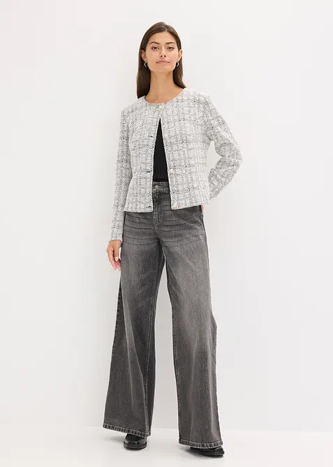 Gilet en maille bouclette, bonprix