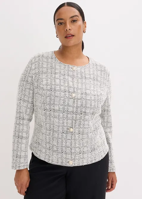 Bouclé Cardigan aus Baumwolle, bonprix