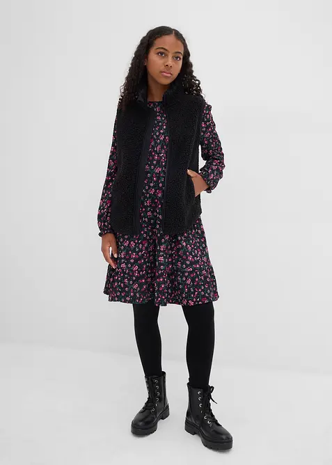 Robe en jersey effet froissé, bonprix