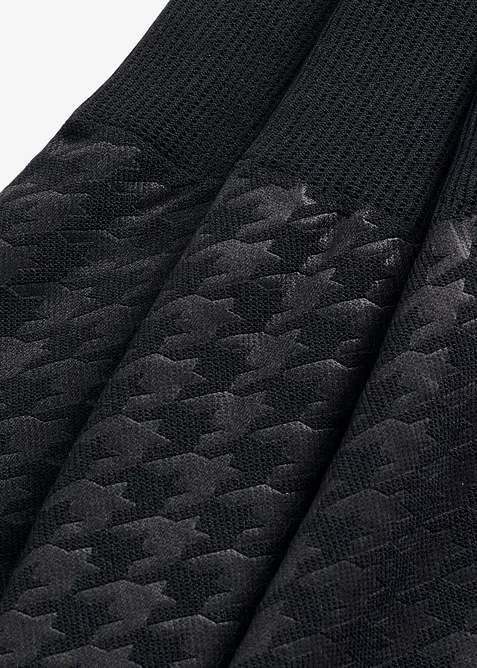 Thermo-Strumpfleggings mit weicher Innenseite und Hahnentrittmuster, bonprix