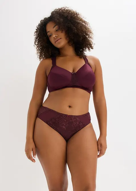 Soutien-gorge grand maintien sans armatures, bretelles rembourr&eacute;es, bonprix