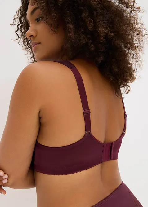 Soutien-gorge grand maintien sans armatures, bretelles rembourr&eacute;es, bonprix