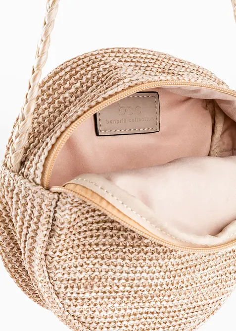 Umh&auml;ngetasche in Strohoptik, bonprix