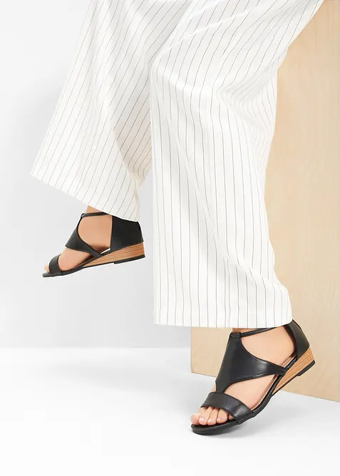 Keilsandaletten mit Reißverschluss, bonprix