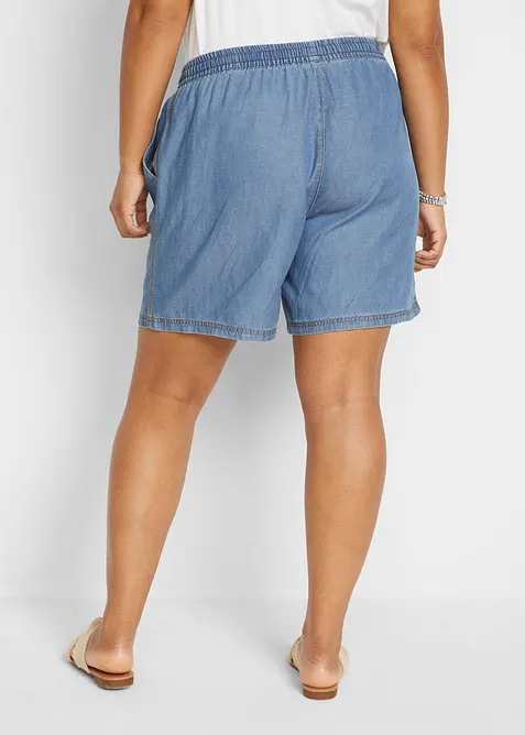 Leichte Denim Shorts mit Leinen, bonprix