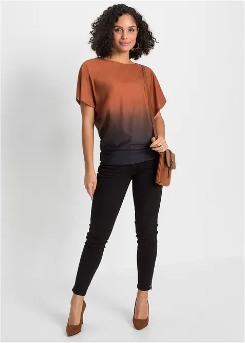 T-shirt avec d&eacute;grad&eacute; de couleurs, bonprix