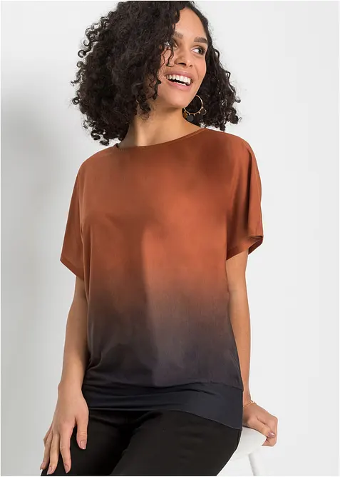T-shirt avec d&eacute;grad&eacute; de couleurs, bonprix