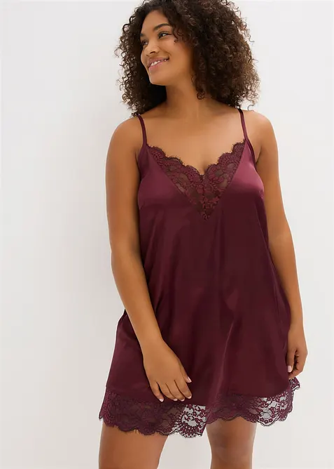 Satin Negligé mit Glanzeffekt, bonprix