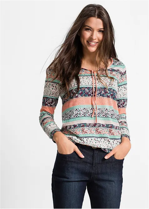 Tunique T-shirt &agrave; manches longues, bonprix