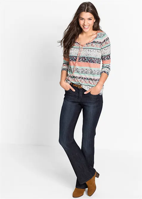 Tunique T-shirt &agrave; manches longues, bonprix