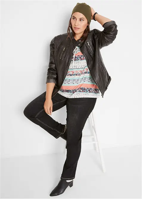 Tunique T-shirt &agrave; manches longues, bonprix