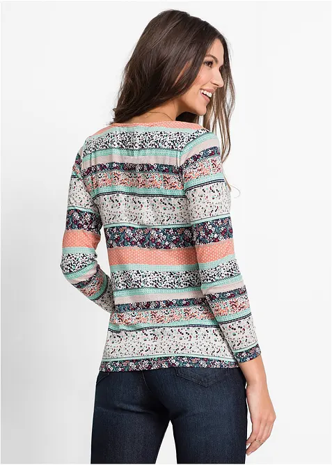 Tunique T-shirt &agrave; manches longues, bonprix