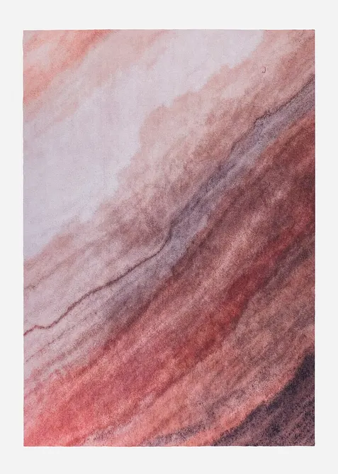 Tapis lavable à motif marbré, bonprix