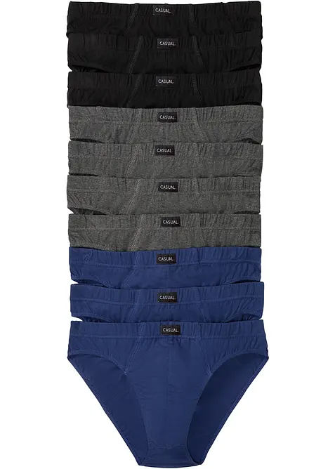 Slip mit weicher Baumwolle (10er Pack), bonprix