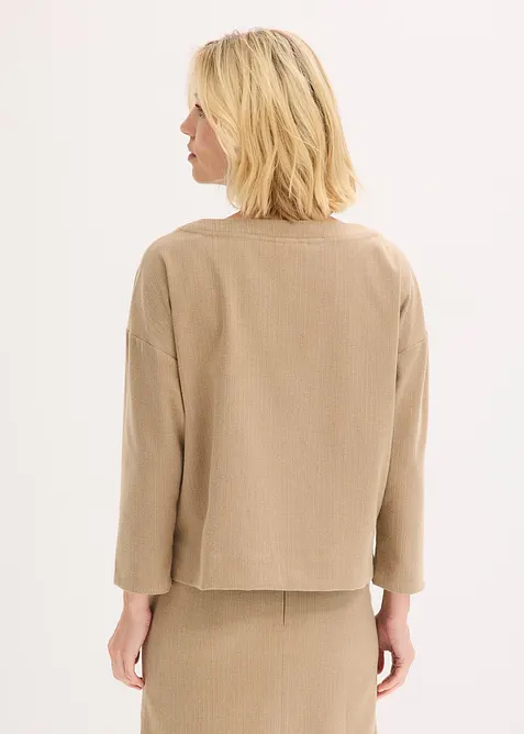 Tunique à imprimé chevrons en tissu épais, bonprix