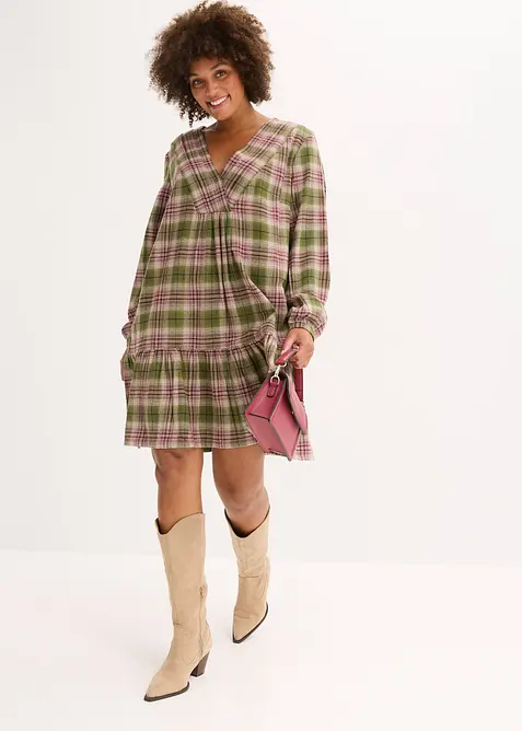 Minikleid aus Baumwoll-Mix, bonprix