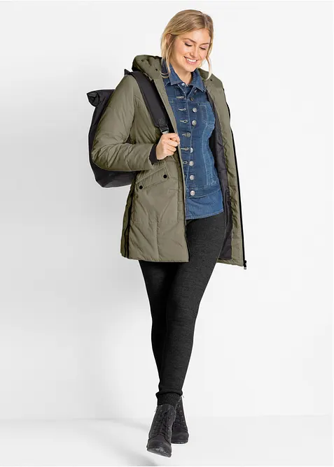 Thermo-Leggings mit Rippbund, bonprix