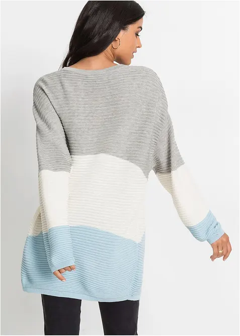 Longpullover mit Rippmuster, bonprix