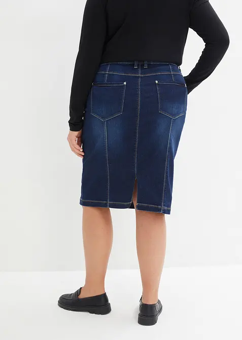 Jupe extensible &agrave; taille haute confortable, bonprix