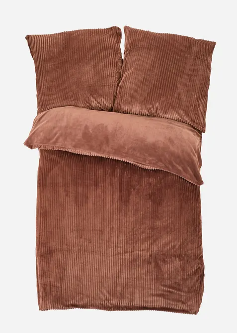 Wendbare Cashmere Touch Bettw&auml;sche in Cordoptik, bonprix