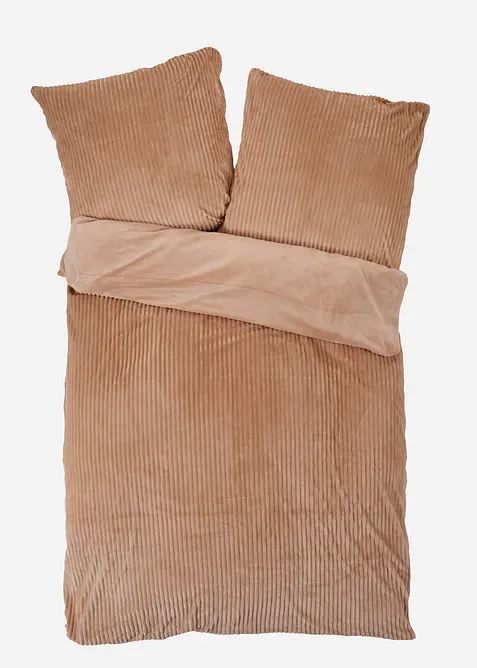 Wendbare Cashmere Touch Bettw&auml;sche in Cordoptik, bonprix