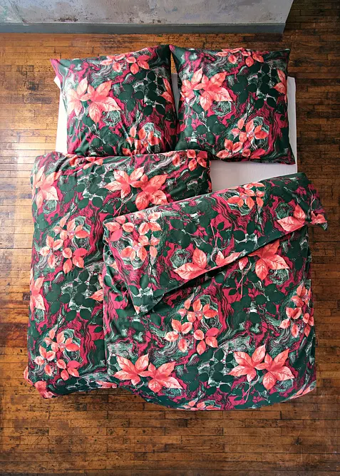 Bettwäsche mit floralem Design, bonprix