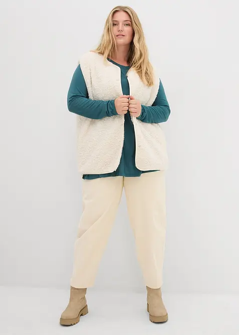 T-shirt &agrave; manches longues en viscose douce, bonprix