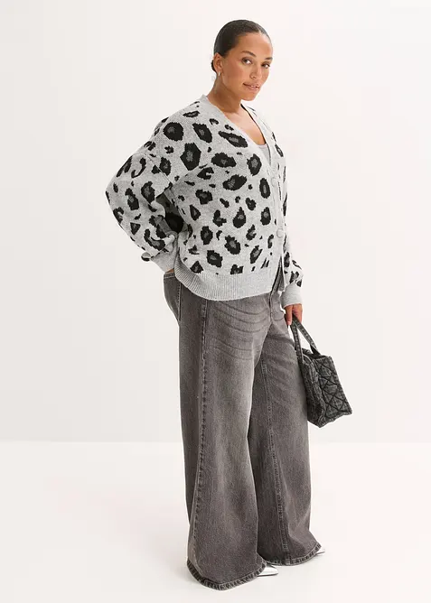 gemusterte Strickjacke, bonprix