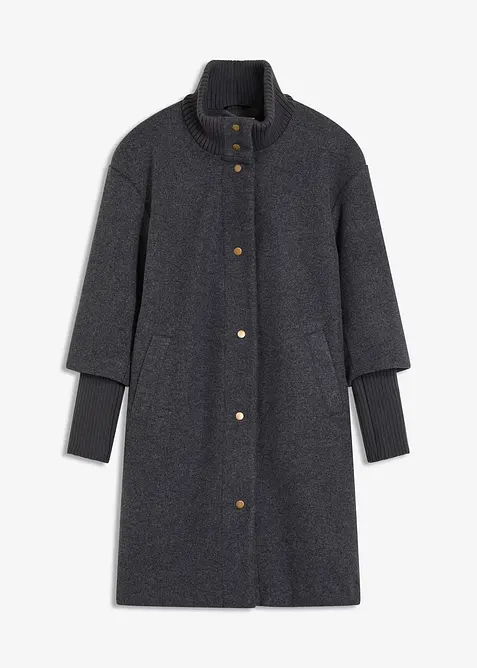 Kurzmantel in Wolloptik, bonprix