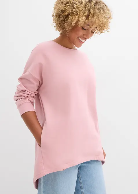 Oversize-Sweatshirt aus reiner Baumwolle, bonprix