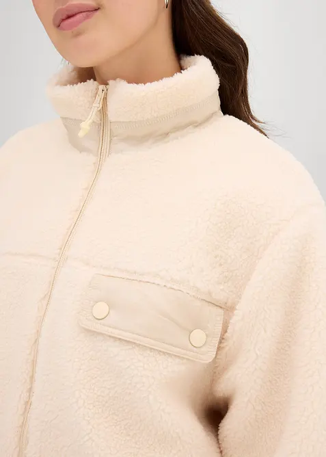 Teddy-Fleece Jacke, bonprix
