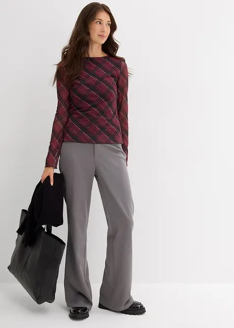 Langarmshirt aus feinem Mesh, bonprix