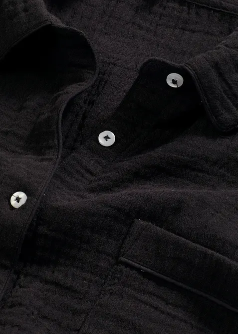 Weit geschnittenes Loungewear Nachthemd aus Musselin, bonprix