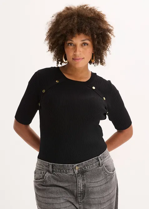Pull doux en fine maille, viscose majoritaire, bonprix