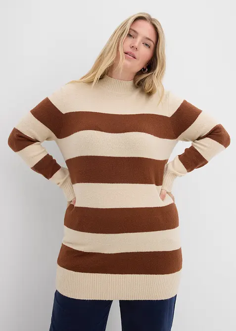 Pull long en maille, bonprix