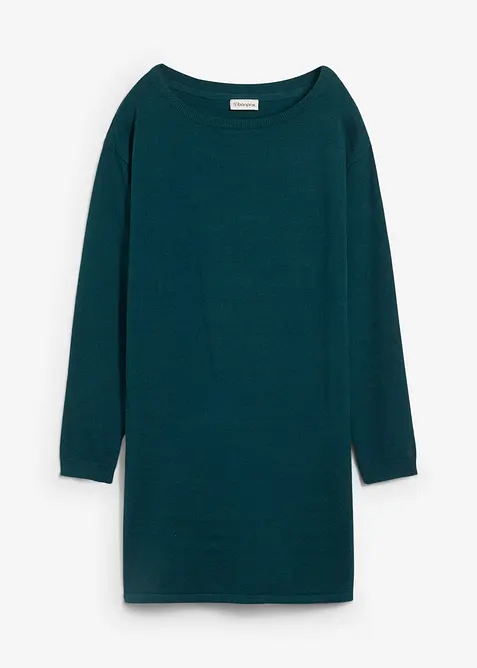 Pull long en coton recyclé majoritaire, bonprix