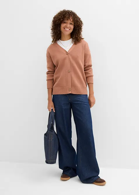 Milano Rib-Feinstrickjacke, bonprix