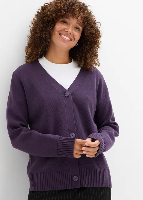 Milano Rib-Feinstrickjacke, bonprix