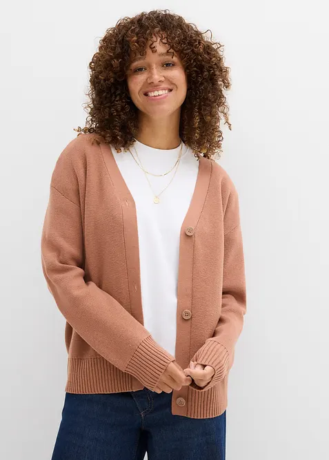 Milano Rib-Feinstrickjacke, bonprix