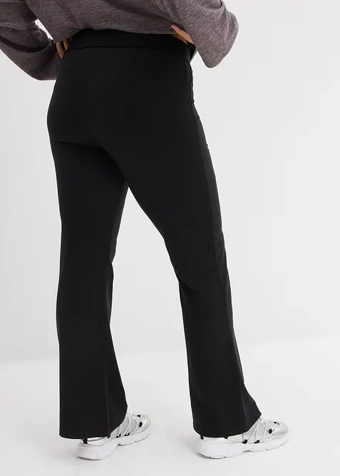 Pantalon flare en coton extensible, bonprix