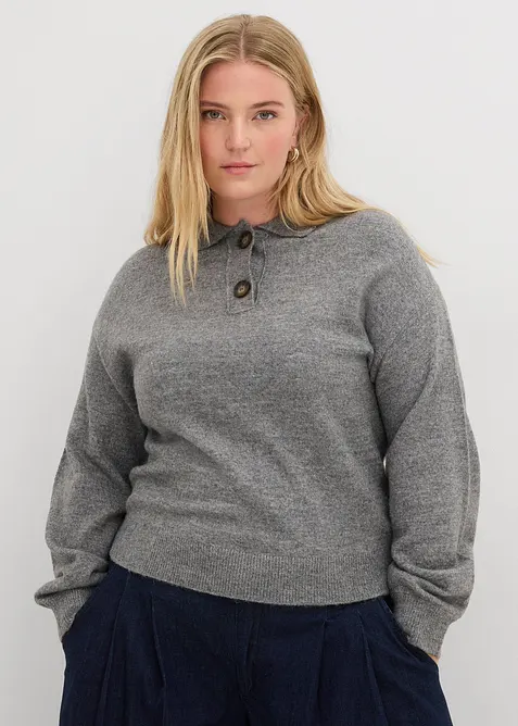 Pullover mit Kragen, bonprix