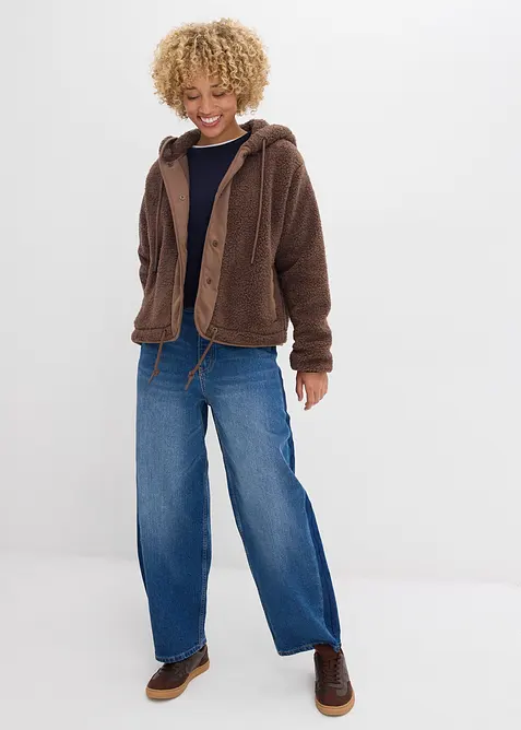 Teddy-Fleece Jacke, bonprix