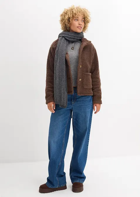 Teddy-Fleece Jacke, bonprix