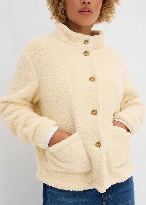 Teddy-Fleece Jacke, bonprix