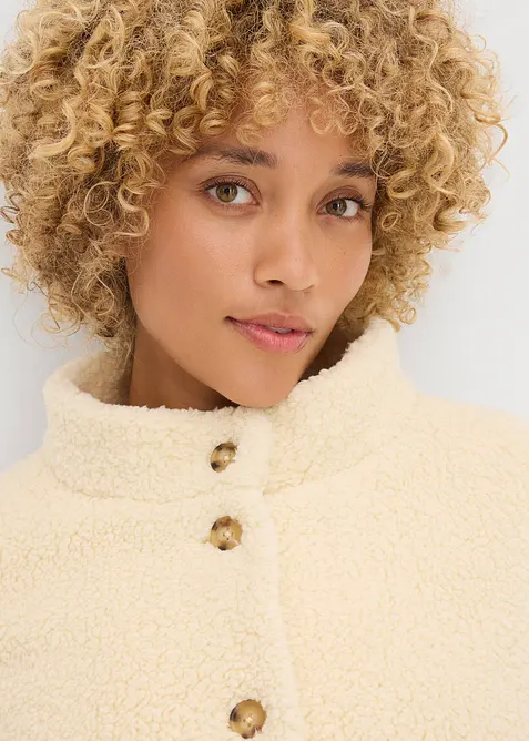 Teddy-Fleece Jacke, bonprix