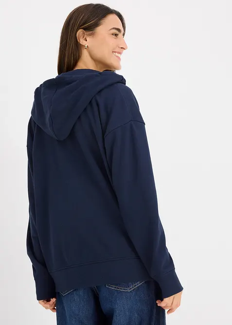 Sweat zippé long, bonprix